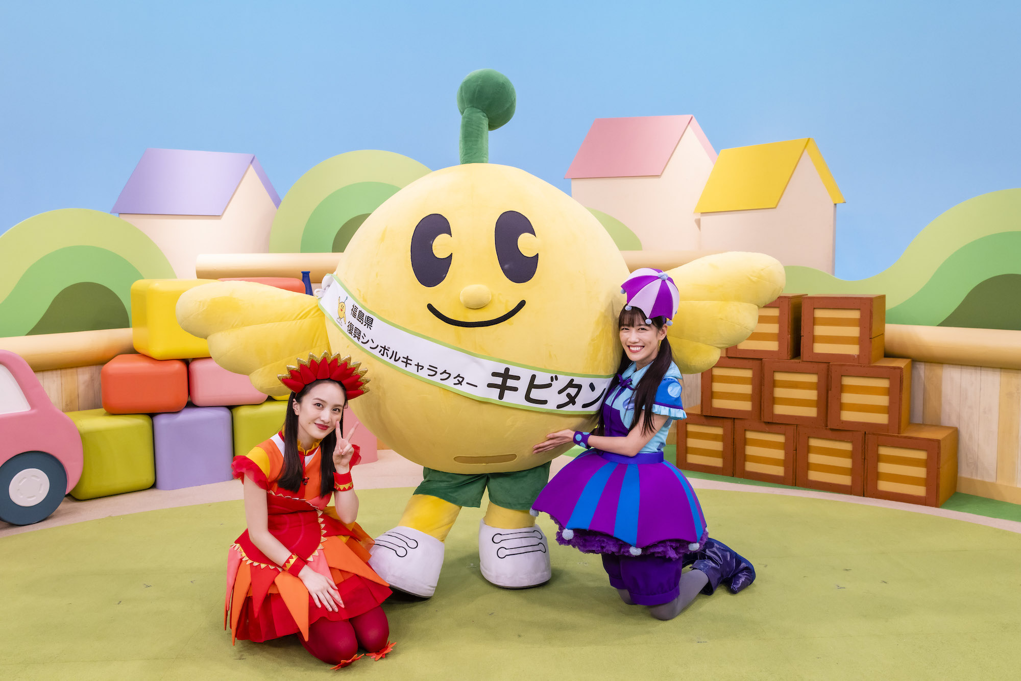 ももくろちゃんZ『とびだせ！ぐーちょきぱーてぃー』、 福島県復興シンボルキャラクター“キビタン”が番組登場