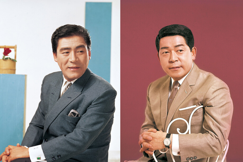 春日八郎と三橋美智也