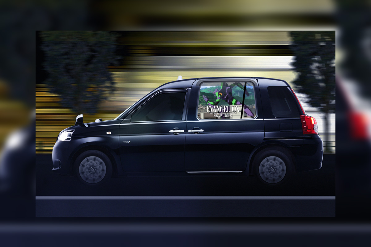新世紀エヴァンゲリオン『EVANGELION 30th Anniversary Movie Collection』発売記念／「S.RIDE®」で呼べる『エヴァタクシー』が走行
