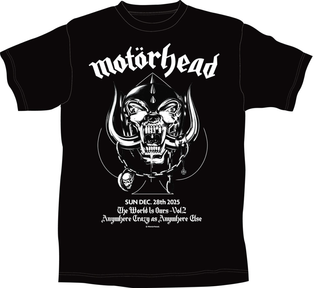 モーターヘッド2025年版限定Tシャツ_イメージ画像