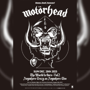 『モーターヘッド／ザ・ワールド・イズ・アワーズ VOL.2』12月28日1回限定上映決定／2025年版オリジナルキーアート解禁／限定Tシャツ販売決定／トークイベント開催
