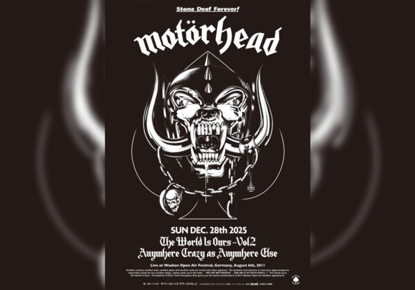 『モーターヘッド／ザ・ワールド・イズ・アワーズ VOL.2』12月28日1回限定上映決定／2025年版オリジナルキーアート解禁／限定Tシャツ販売決定／トークイベント開催