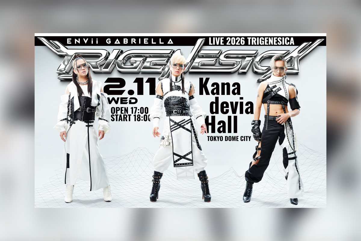 ENVii GABRIELLA(エンヴィ・ガブリエラ)『ENVii GABRIELLA LIVE 2026「TRIGENESICA」』未発表楽曲投票企画の詳細を公開